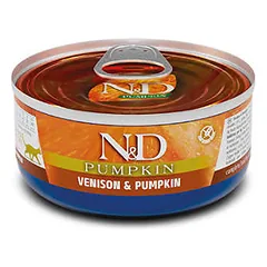 FARMINA N&D PUMPKIN – CAT Wet Venison&Pumpkin ADULT 70 g (pak.24)