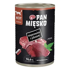 PAKA ZWIERZAKA Kiauliena su elniena drėgnas maistas katėms 400 g