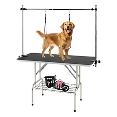 Giantex Höhenverstellbarer Klappbarer Haustierpflegetisch Für Hunde