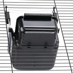 Ferplast paukščių vonelė dideliems papūgėlėms, juoda, L 19 x B 23 x H 22 cm — 5 nuotrauka
