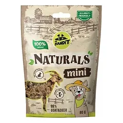 Mr. Bandit Naturals Mini Goat With Deer papildomas maistas šunims su ožiena ir elniena, 80 g