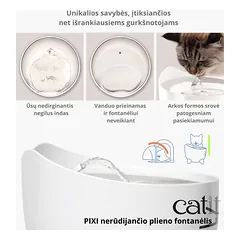Automatinė gertuvė – fontanas Catit, 2,5l (rožinė) — 3 nuotrauka