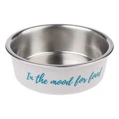 TIAKI Edelstahlnapf "In The Mood For Food"
