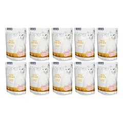 PIPER Animals Adult Vištienos drėgnas ėdalas katėms 10x100g