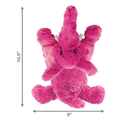 KONG Cozie Bright Medium žaislas šunims su papildomu medžiagos sluoksniu ilgesniam tarnavimui, minkštas pliušas — 5 nuotrauka