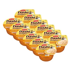 Inaba DASHI papildomas kačių maistas - vištienos skonio sultinys 12x70 g 