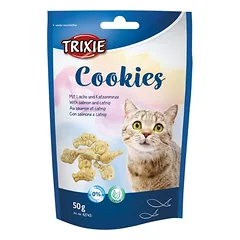 Trixie sausainiai su lašiša ir katžole, skanėstai katėms — 2 nuotrauka