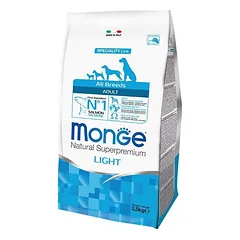 Monge Dry Dog Spec. Line - All Breeds Adult LIGHT Salmon & rice 12 kg