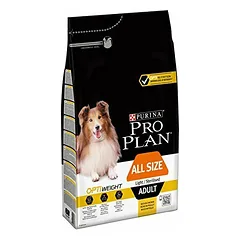 PURINA PRO PLAN All Size Adult Light/Sterilised Opti Weight su vištiena 3 kg