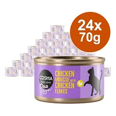 Cosma DUO Layer drėgnas maistas katėms, ekonominė pakuotė 24 x 70 g