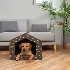 Šuns būdelė su pagalve – Jauki būda-gultas šunims ir katėms 46x50 cm, Doggy Smart R1 — 2 nuotrauka