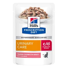 Hill's PD Feline c/d Mult Strs Sal Pouch 12x85g