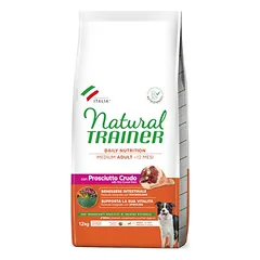 Natural Trainer Adult Medium su Prosciutto Crudo, sausas maistas šunims — 3 nuotrauka