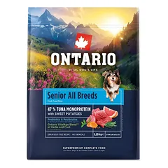 Ontario Senior All breeds Monoprotein Tuna & Sweet potatoes 2,25kg