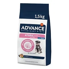Advance Atopic Mini sausas maistas dermatoze sergantiems šunims su upėtakiu 1.5 kg