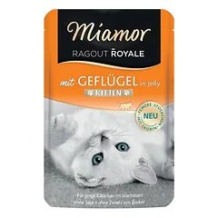 Miamor Ragout Royale Jelly Kitten drėgnas maistas kačiukams, ekonominė pakuotė 22 x 100 g — 3 nuotrauka