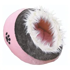 Trixie Minou Cuddly Cave guolio-urvas namelis katėms ir mažiems šunims, rožinė/pilka, 35 x 26 x 41 cm
