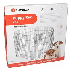 Flamingo aptvaras šuniukams Puppy Run Jax, 160 cm, aukštis 80 cm