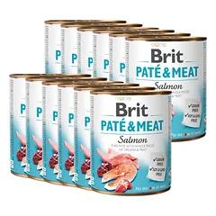 BRIT PATE & MEAT SALMON 12x800g