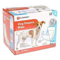 Flamingo DIAPERS DIPY FOR MALE DOGS S 30-46CM 12PCS