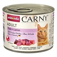 ANIMONDA Carny Adult katėms su kalakutiena ir ėriuko plaučiais 200 g