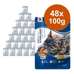 Super Benek Professional Line Sterilized Adult drėgnas maistas katėms, ekonominė pakuotė 48 x 100 g