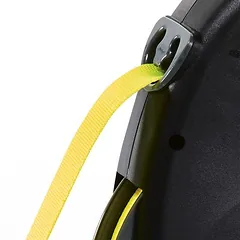 flexi pavadėlis GIANT S/M 8 m, juoda/neoninė geltona, Pavadėlis: 8 m ilgio — 2 nuotrauka