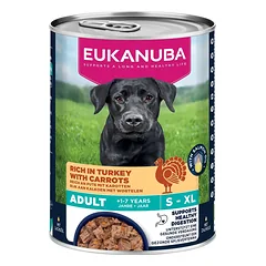 EUKANUBA Life Care Adult Rich in Turkey 400 g paštetas šunims, turintis kalakutą ir morkas nuotrauka