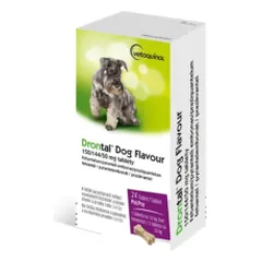 Drontal Dog Flavour tabletės nuo kirminų šunims, 1 tabl. nuotrauka
