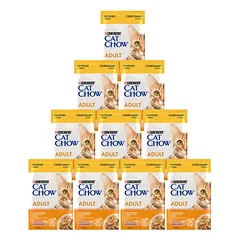 PURINA Cat Chow Adult Chicken and Zucchini Jelly Cat Food 10x85g