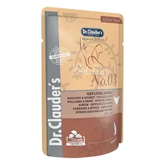 DR. CLAUDER'S drėgnas maistas katėms su paukštiena ir inkstais padaže 100 g