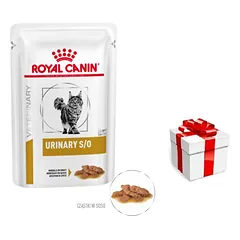 ROYAL CANIN Urinary S/O 12x85g gabalėlių padaže + STAIGMENA KATEI