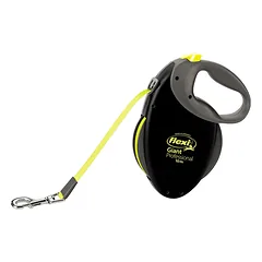FLEXI pavadėlis Giant Professional L juostinis 10 m, geltonas