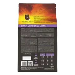 AMBROSIA begrūdis su ėriena ir šviežia elniena sausas maistas šunims, grain-free Lamb & Fresh Venison 2 kg — 3 nuotrauka