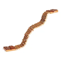 Trixie Natural Living Ladder sulankstomos medinės kopėtėlės graužikams, iš medžio žievės, 7×55 cm — 3 nuotrauka