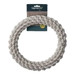 Quapas žaislas šunims, virvinis žiedas, natūralus, 40cm — 2 nuotrauka