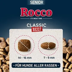 Rocco Senior Classic su jautiena ir ėriena, sausas maistas šunims, < 1,4 kg — 4 nuotrauka