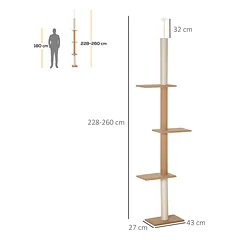 Kačių draskyklė 228–260 cm — 3 nuotrauka