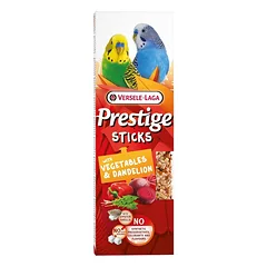 VERSELE-LAGA Prestige Sticks 2 daržovių ir kiaulpienių kolbos mažoms papūgoms 60g nuotrauka