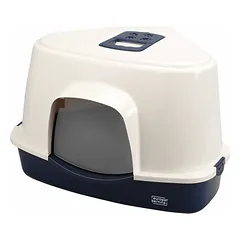Closed cat corner toilet Jumbo 56x70x46 cm blue