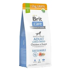 Brit Care Sustainable Adult Large Breed Chicken&Insect sausas maistas šunims su vištiena ir vabzdžiais