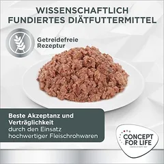Concept for Life Veterinary Diet Urinary Moderate Calorie su vištiena, drėgnas maistas katėms — 5 nuotrauka