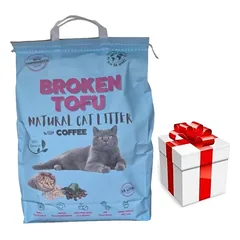 Broken Tofu 15l – natūralus kačių kraikas + Staigmena katei