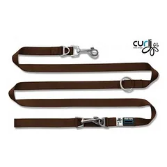Curli reguliuojamas nailoninis pavadėlis 200 x 1.5 cm, Raudona — 3 nuotrauka
