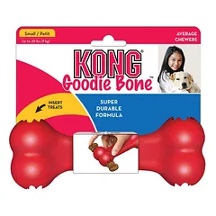 KONG Goodie Bone Small žaislas šunims užpildymui skanėstais iš natūralios gumos