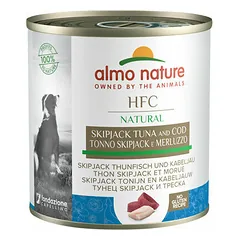 Almo Nature HFC Natural tunas ir menkė, drėgnas maistas šunims 290 g — 2 nuotrauka