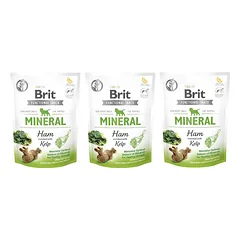 BRIT CARE DOG FUNCTIONAL SNACK MINERAL HAM PUPPY 3x150g