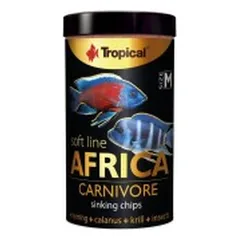 Tropical Soft Line Africa Carnivore minkštas pašaras visaėdėms ir mėsėdėms Afrikos žuvims 250 ml