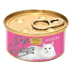 Perfecto Cat Pate, konservuotas pašaras katėms, paštetas su lašiša ir krevetėmis, 85g
