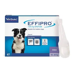 EFFIPRO 134mg užlašinamasis tirpalas šunims 10-20kg N4
